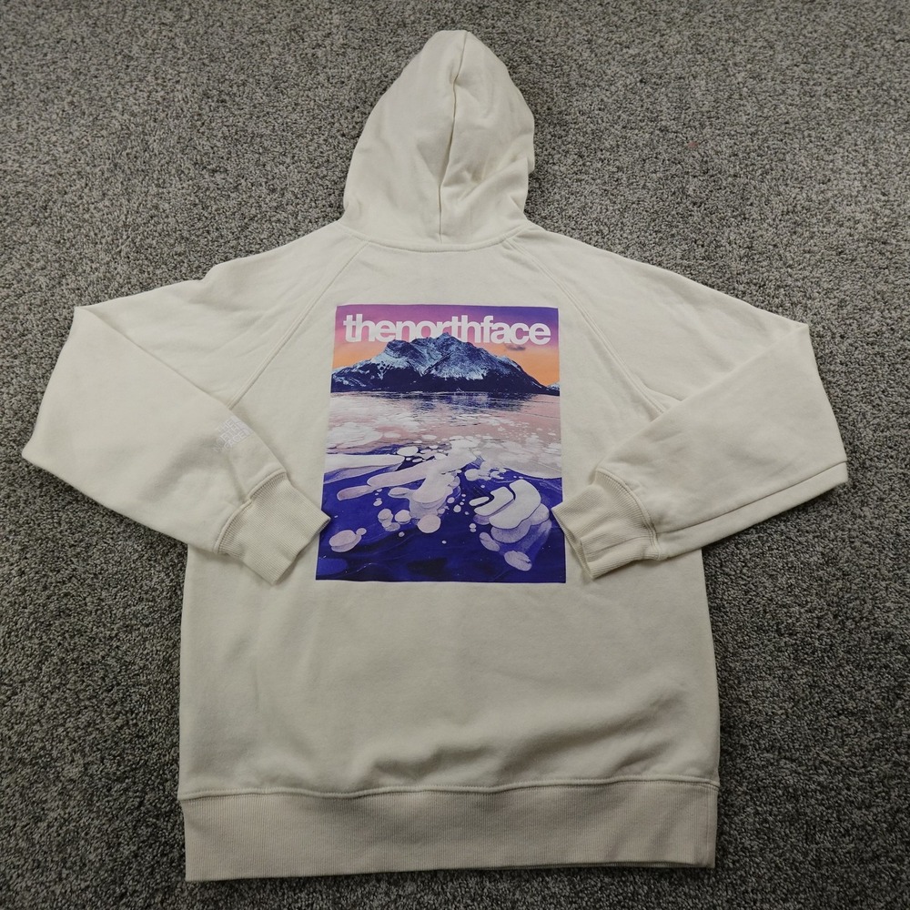 North Face Hoodie Womens M Beige Mountain Pullover Sweatshirt Sweater Outdoors‎